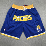 Indiana Pacers White City Edition Top Quality NBA Pocket Pants #步行者队