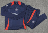 24-25 Man Utd Royal blue Kids Long Sleeve Training Tracksuit (童装)