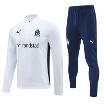 24-25 Marseille White Half Pull Tracksuit (半拉链)