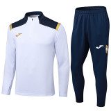 2024 JOM White Half Pull Tracksuit #2492(半拉链)