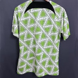23-24 Nigeria Pre-race White Green Training shirts (花绿)