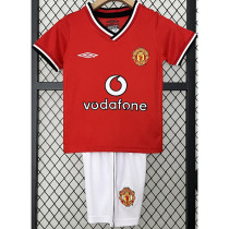 2000-2002 Man Utd Home Kids Retro Soccer Jersey