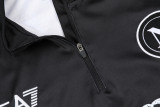 24-25 Napoli Blue Black Kids Half Pull Tracksuit (童装)(半拉链)
