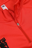 24-25 Man Utd Red Kids Half Pull Tracksuit (童装)(半拉链)