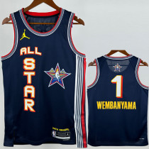 25-26 ALL-STAR WEMBANYAMA #1 Royal blue Top Quality Hot Pressing NBA Jersey