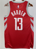 2018-19 ROCKETS HARDEN #13 Red Away Top Quality Hot Pressing NBA Jersey