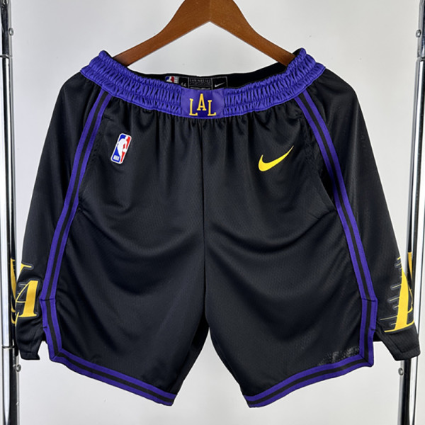 23-24 LAKERS Black City Edition Top Quality NBA Pants