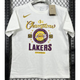 T214 Lakers White High Quality Casual T-Shirt
