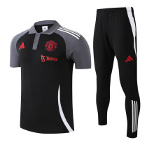 25-26 Man Utd Black Polo Tracksuit