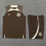 24-25 Corinthians Brown Tank top and shorts suit