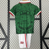 1998 Mexico Home Kids Retro Soccer Jersey