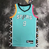22-23 Sa Spurs PARKER #9 Blue City Edition Top Quality Hot Pressing NBA Jersey
