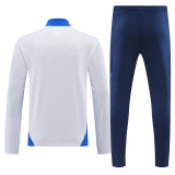 24-25 Italy White Kids Half Pull Tracksuit (童装)(半拉链)