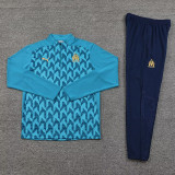 24-25 Marseille Lake blue Half Pull Tracksuit (半拉链)(金标)