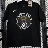 T177 Warriors CURRY #30 Black High Quality Casual T-Shirt