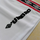 1998-1999 Man Utd White Retro Shorts Pants