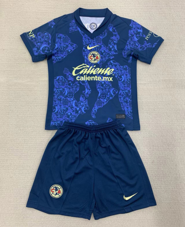 24-25 Club America Away Kids Soccer Jersey