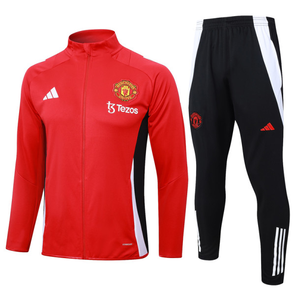 24-25 Man Utd Red Jacket Tracksuit #A794