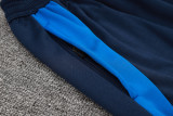 24-25 Italy Royal blue Hoodie Half Pull Tracksuit #F597半拉连帽