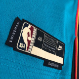 22-23 Pistons IVEY #23 Blue Top Quality Hot Pressing NBA Jersey (Retro Logo)