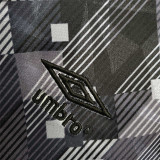 1990 England Away Black Retro Soccer Jersey（带茵宝）