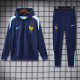 24-25 France Royal Blue Hoodie Tracksuit (卫衣套装)