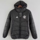 24-25 Flamengo Black Hooded Cotton Coat #棉衣