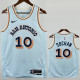 24-25 SA Spurs SOCHAN #10 Light blue City Edition Top Quality Hot Pressing NBA Jersey
