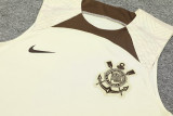 24-25 Corinthians Beige Tank top and shorts suit