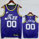 23-24 JAZZ CLARKSON #00 purple Top Quality Top Quality Hot Pressing NBA Jersey (Retro Logo)