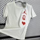 T179 Jordan White High Quality Casual T-Shirt #爱心