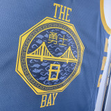 2023 WARRIORS XI #8 Grey Green Top Quality Hot Pressing NBA Jersey (V领)(定制款)
