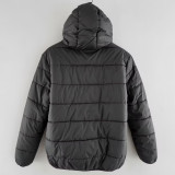 24-25 Man City Black Hooded Cotton Coat #棉衣