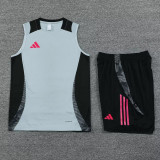 2024 AD Grey Tank top and shorts suit