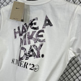 T152 NK White High Quality Casual T-Shirt #笑脸