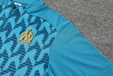 24-25 Marseille Lake blue Half Pull Tracksuit (半拉链)(金标)