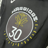 T177 Warriors CURRY #30 Black High Quality Casual T-Shirt