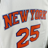 KNICKS BRIDGES #25 White Top Quality Hot Pressing NBA Jersey