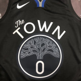 2020 Warriors PAYTON II #0 Black Grey Top Quality Hot Pressing NBA Jersey