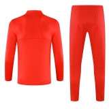 24-25 Man Utd Red Kids Half Pull Tracksuit (童装)(半拉链)