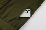 24-25 Napoli Army green Hoodie Jacket Tracksuit #01