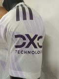 25-26 Man Utd White Purple Player Version Soccer Jersey