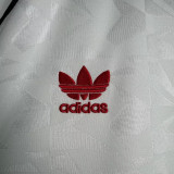1990-1991 Man Utd White Retro Soccer Jersey
