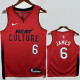 24-25 HEAT JAMES #6 Red City Edition Top Quality Hot Pressing NBA Jersey (V领）