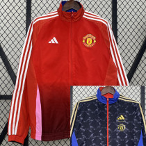 2024 Man Utd Red & Black Double Sided Windbreaker (双面风衣)