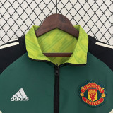 2024 Man Utd Black & Green Double Sided Windbreaker (双面风衣)