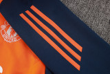 24-25 Man Utd Orange Half Pull Tracksuit (半拉链)