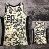 2013-14 SA Spurs GINOBILI #20 Green CamouflageTop Quality Hot Pressing NBA Jersey (迷彩）