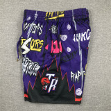 Raptors Purple City Edition Top Quality NBA Pocket Pants *猛龙涂鸦