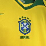 2004 Brazil Home Retro Soccer Jersey